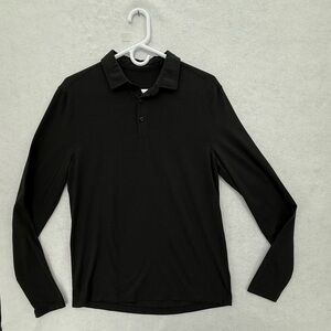 lululemon athletica Men's Long Sleeve Polo - Black